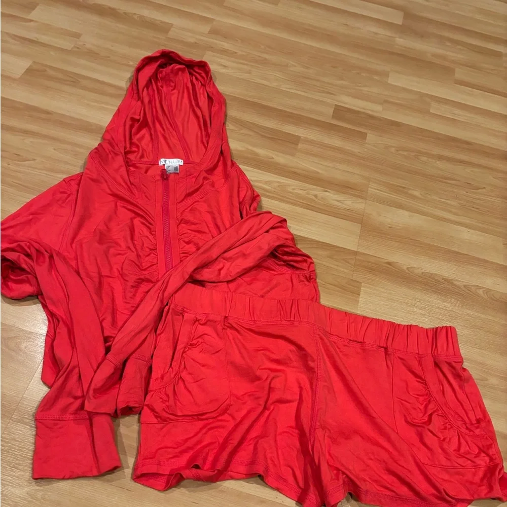 Coral Pink Venus‎ Hooded Lounge/ Pajama set